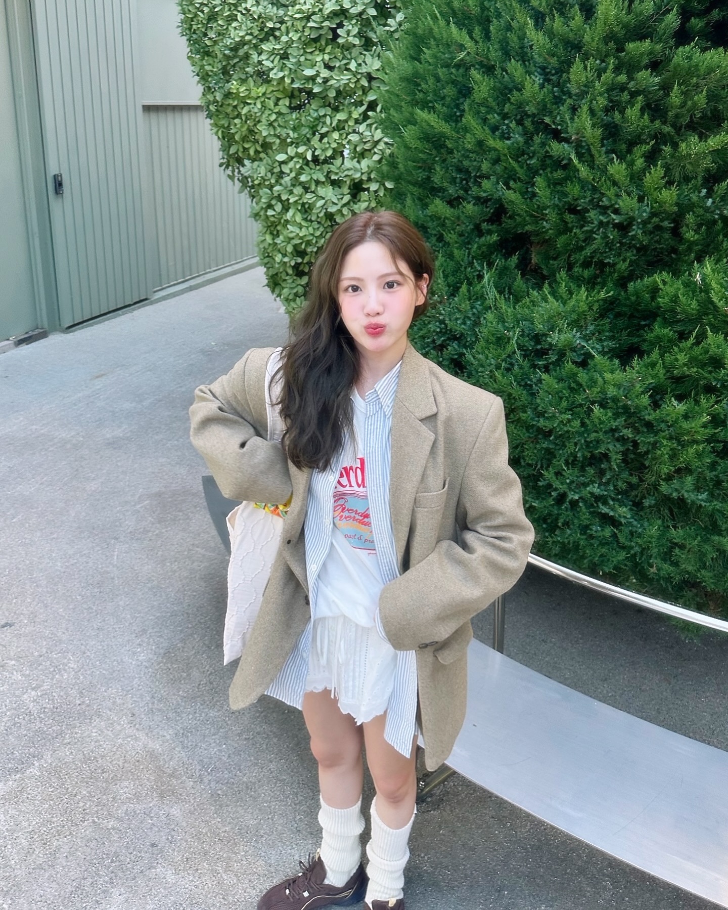 가을이 좋은🤎조아람의 가을룩 이미지5