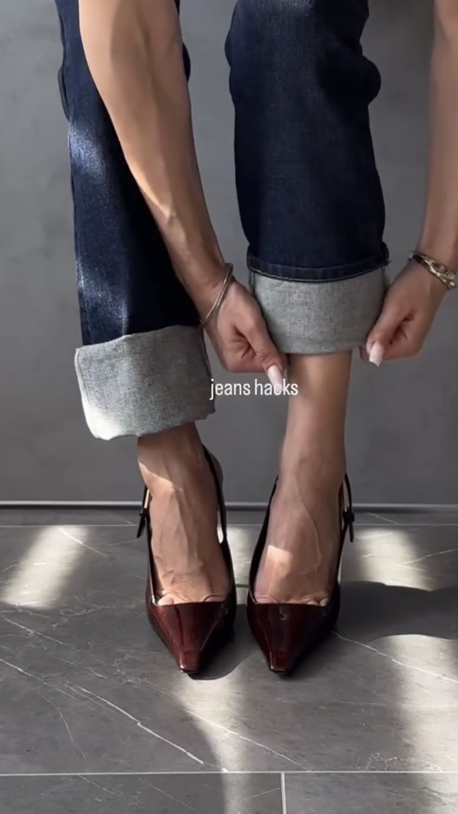 데님 롤업 깔끔하게 하는 법🫢👖 이미지