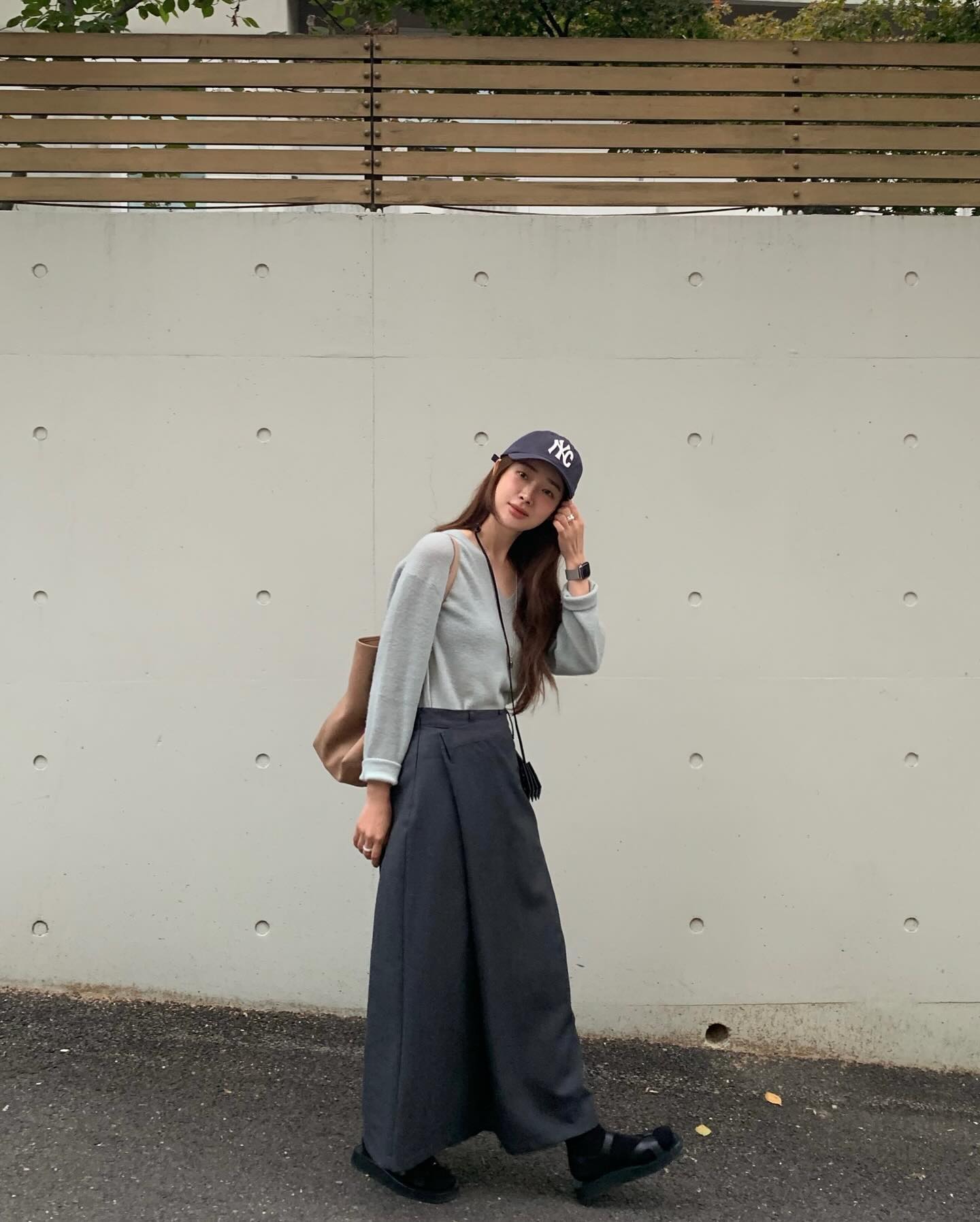 가을하면 모던한🍂니트+스커트 이미지