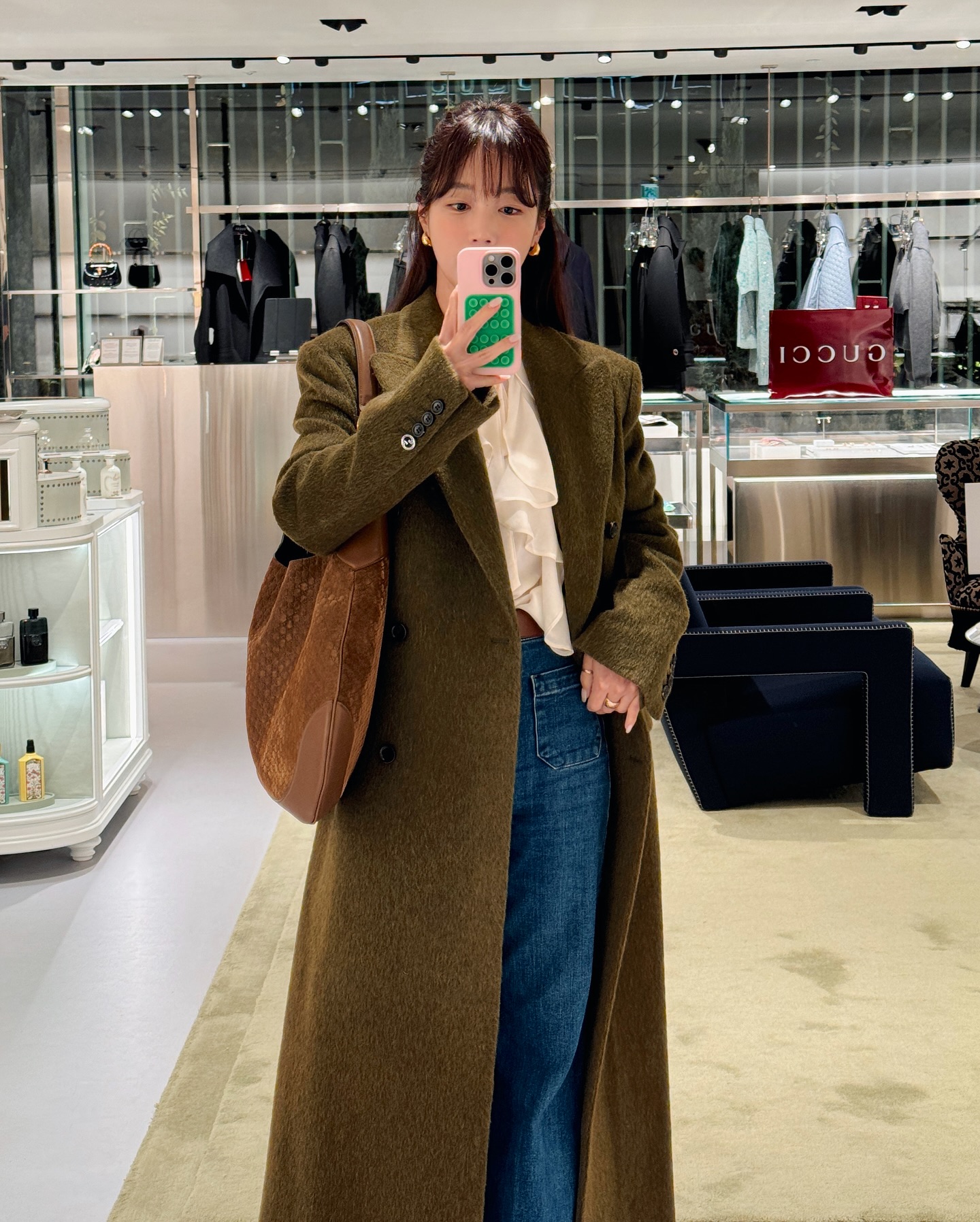 드뮤어룩 필수템🤎 일자핏 코트 이미지