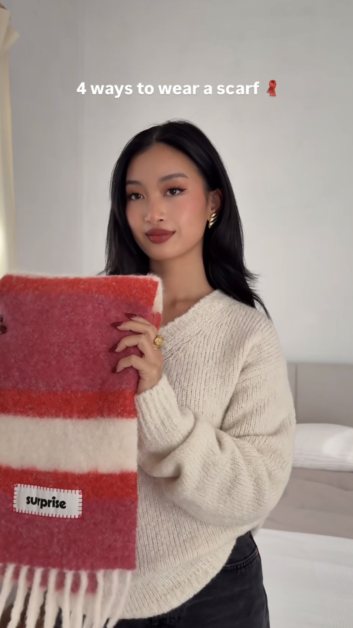 알아두면 도움 되는 목도리 매는 법 4가지🧣🤎 이미지