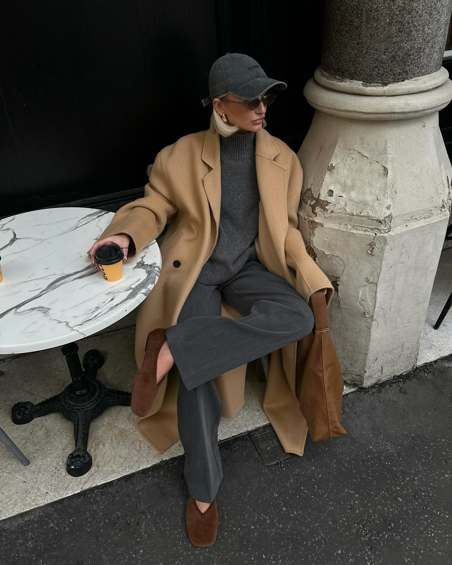 세련된 카멜+그레이 조합🤎🩶 이미지4