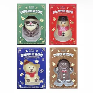 노브랜드 코코아밤 재출시⛄️ 노브랜드 품절대란템 코코아밤 마시멜로 핫초코가 재출시되었습니다. 올해는 산타클로스, 스노우맨, 폴라베어, 진저맨 4가지 종류로 나왔는데요. 따뜻한 우유나 핫초코에 코코아밤을 넣고 잘 저어주면 마시멜로가 들어있는 핫초코가 완성되죠. 가격은 2,480원 전국 노브랜드 매장에서 구매 가능합니다. 이미지