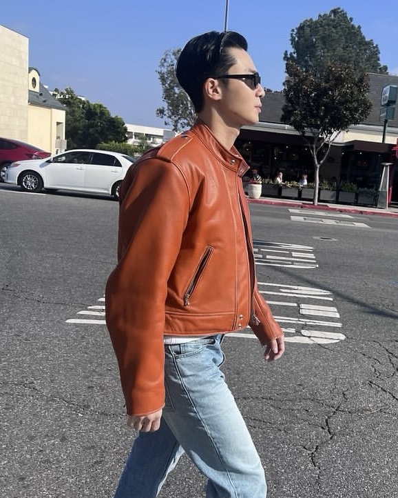 브라운 레더자켓이 제철🍂 이미지