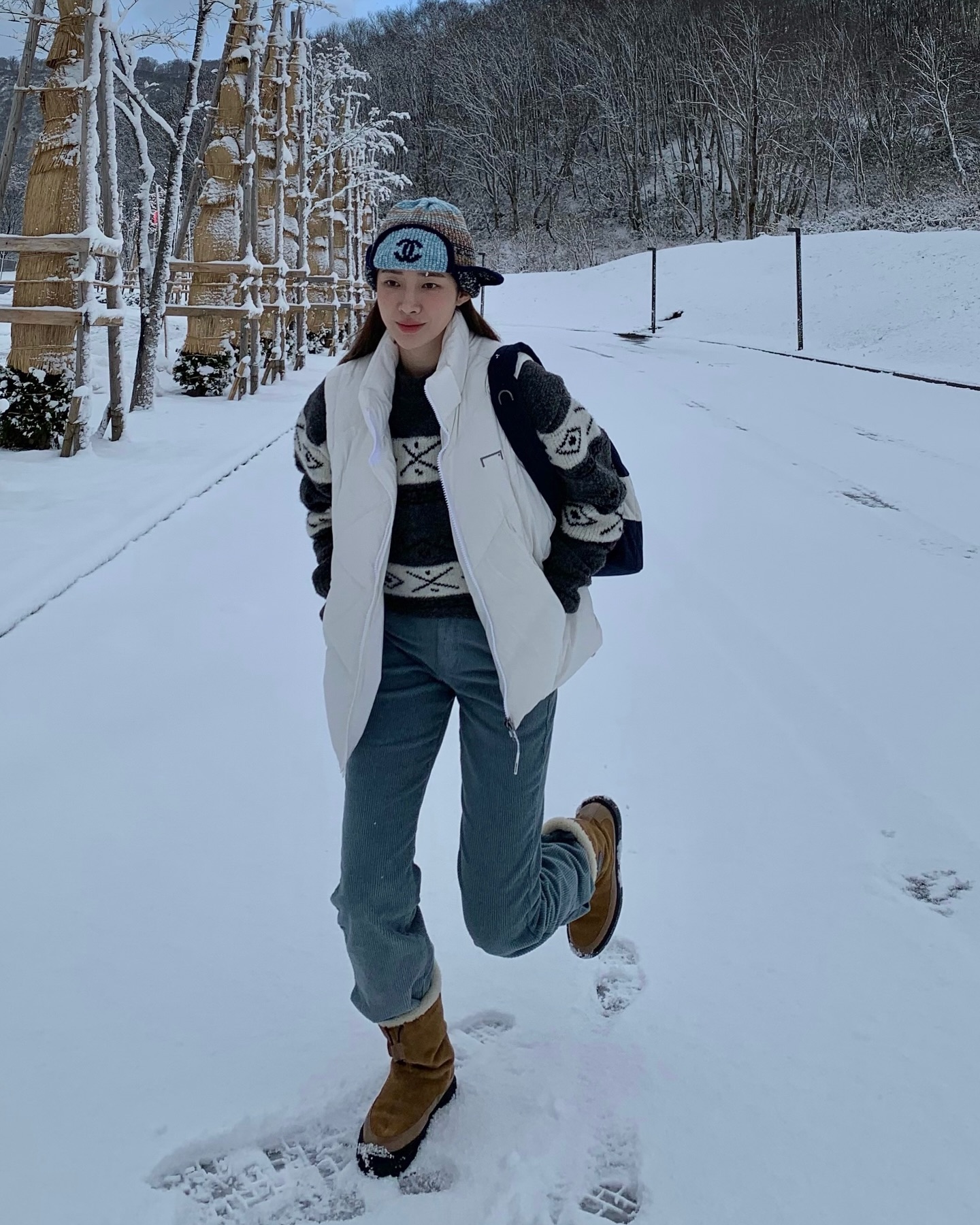 추운 겨울엔 어그에 바지 쏙 넣기👖👢 이미지
