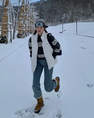 추운 겨울엔 어그에 바지 쏙 넣기👖👢 이미지