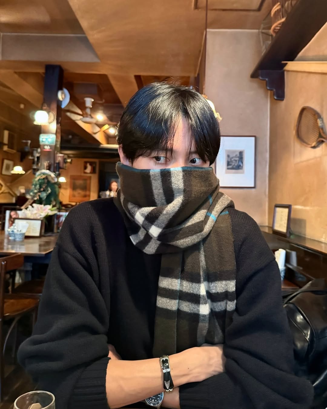 겨울 포인트론 체크목도리🧣 이미지