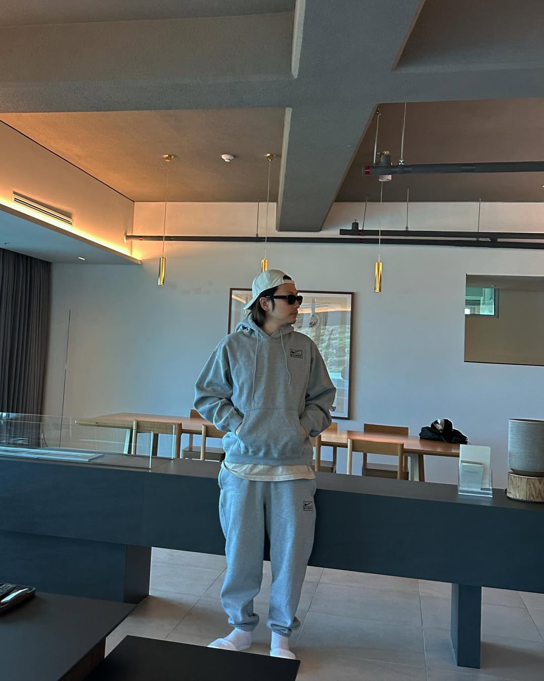 회색츄리닝은 역시 셋트🙌 이미지