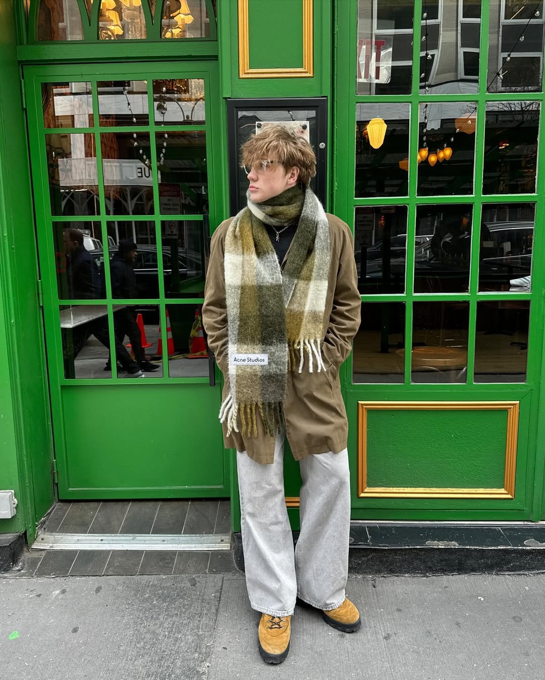 아크네 목도린 체크로🧣 이미지7