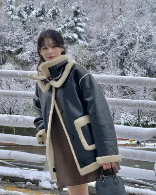 스타일리시한 시어링 재킷🐑🤍 이미지