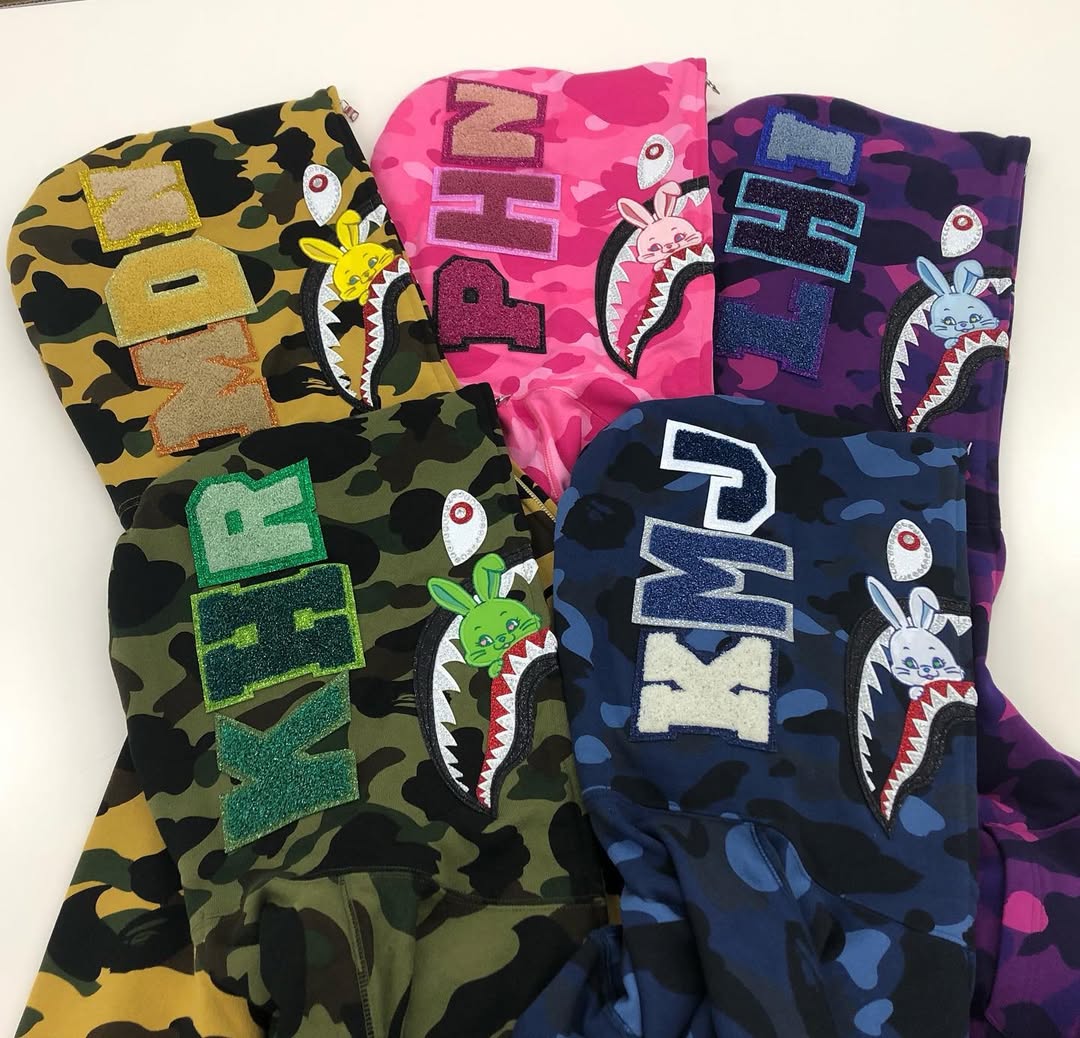 뉴진스의 베이프 커스텀🐰🦈 이미지