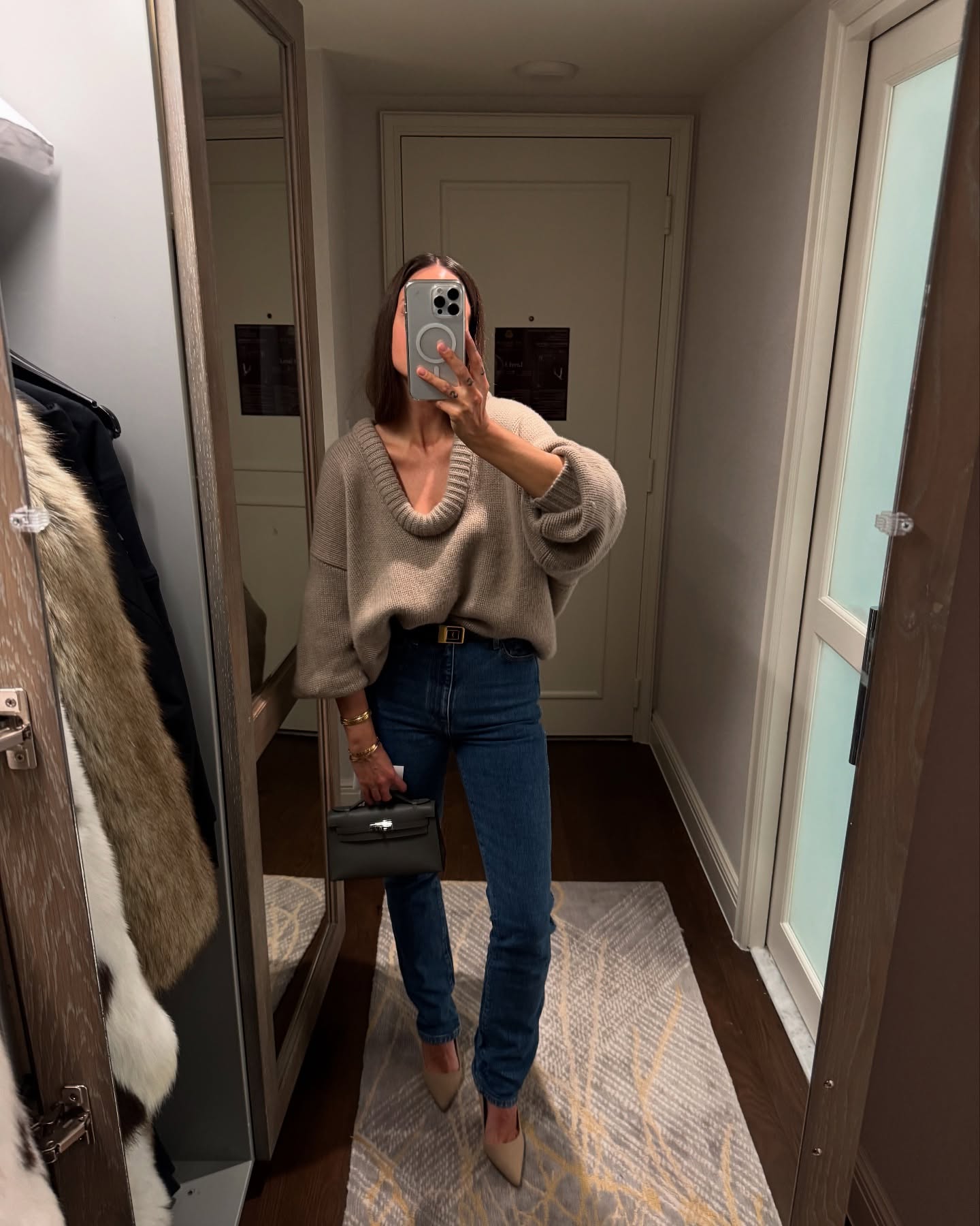 기본 중의 기본🧶👖니트+청바지 이미지7