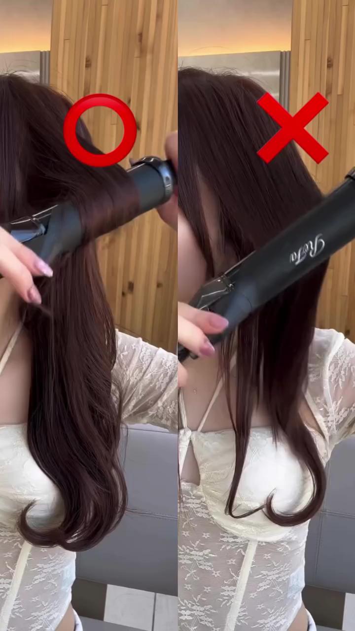 고데기로 옆 볼륨 살릴 때 ✔️ ✔️ 이미지