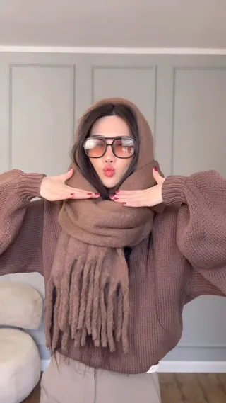 목도리로 바라클라바 만들기🧣 이미지