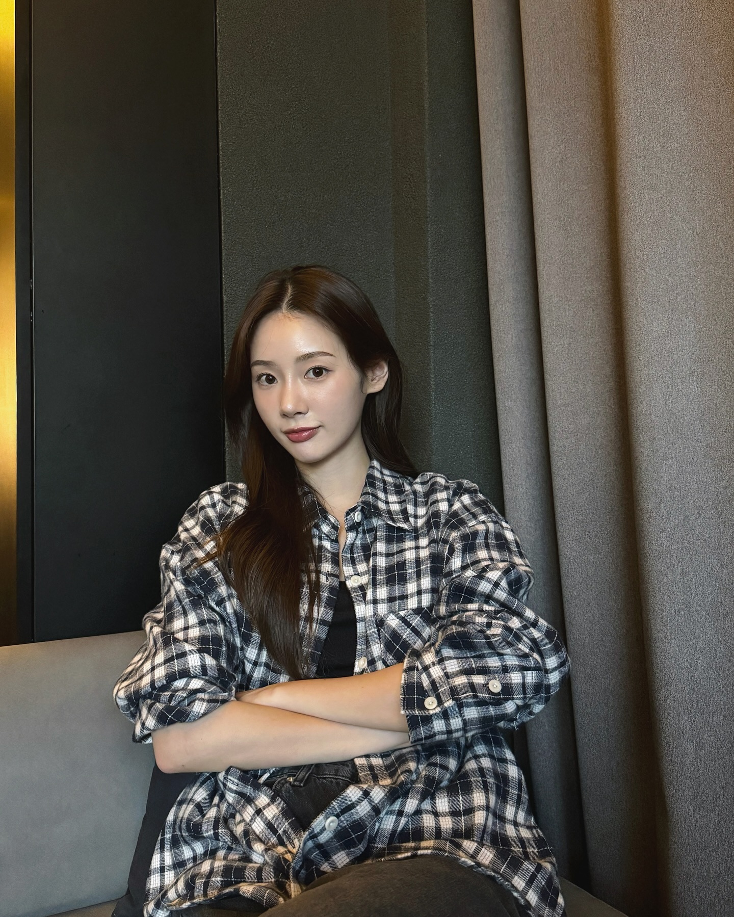 꾸안꾸룩 치트키💙👔체크 셔츠 이미지4