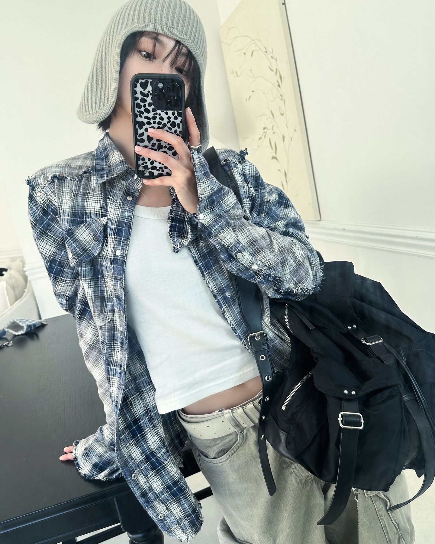 꾸안꾸룩 치트키💙👔체크 셔츠 이미지7
