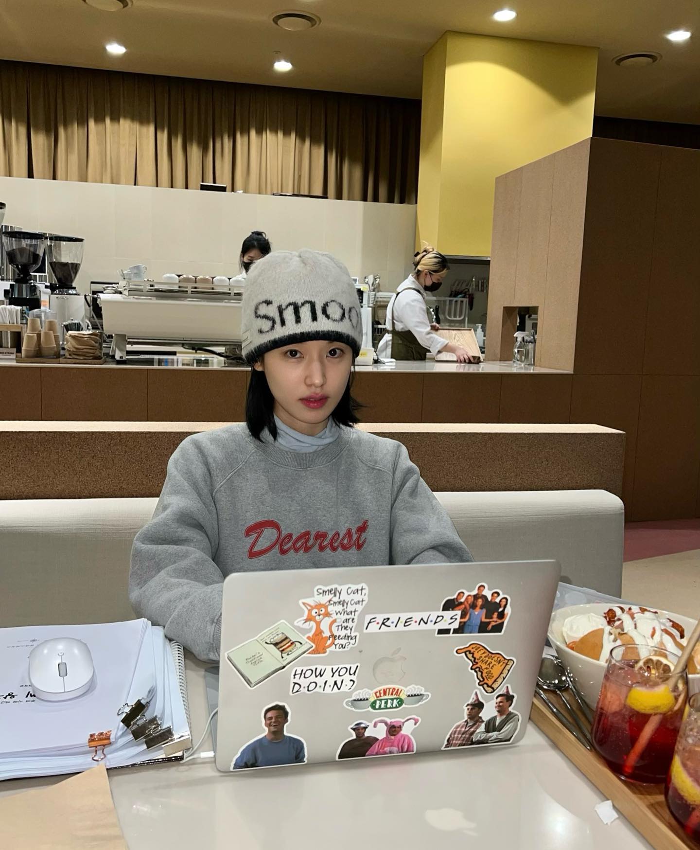 귀여움이 배가 되는👀단발+비니 이미지