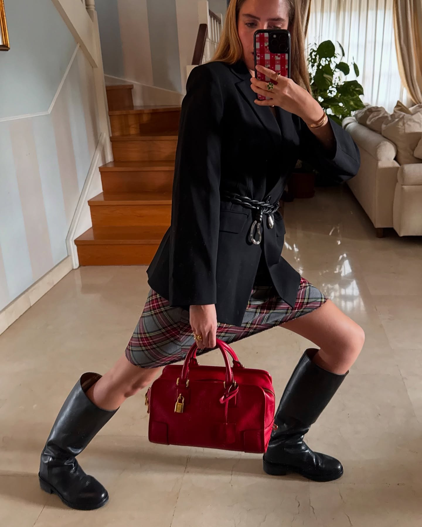 요즘 많이 보이는 체크 패턴 코디🏁 이미지5