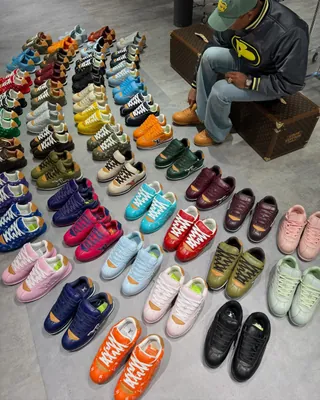 퍼렐이 공개한 LV 슈즈 색감👟🎨 이미지