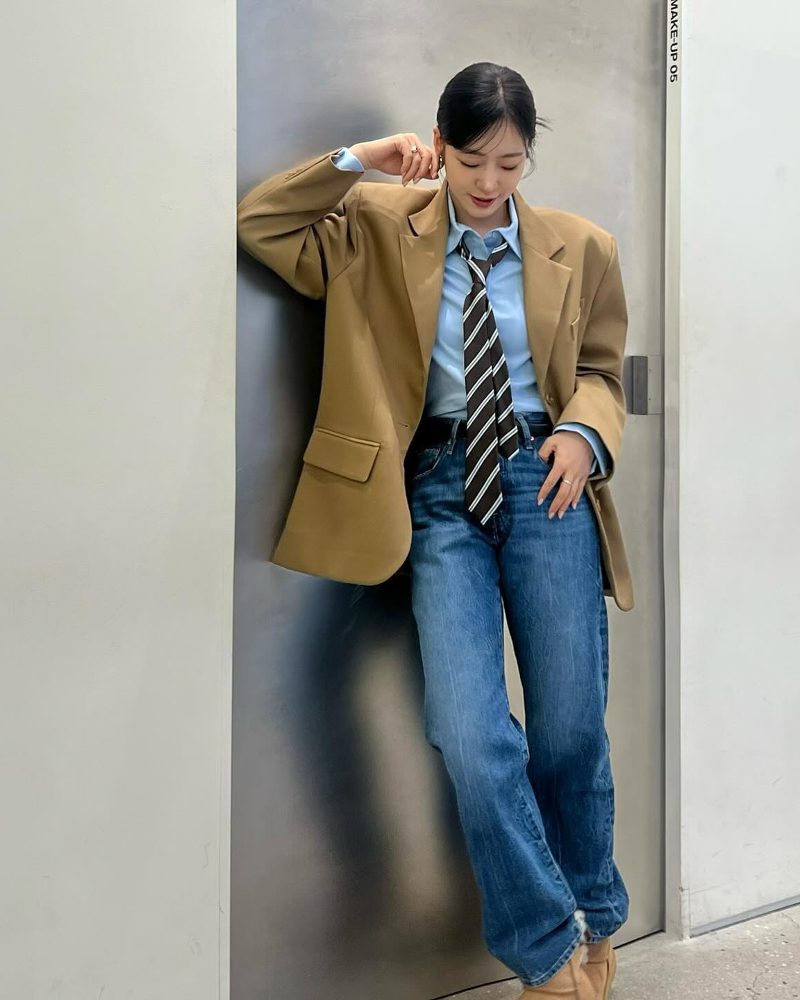 클래식에 세련미 한 스푼, 프레피룩🤓👔 이미지