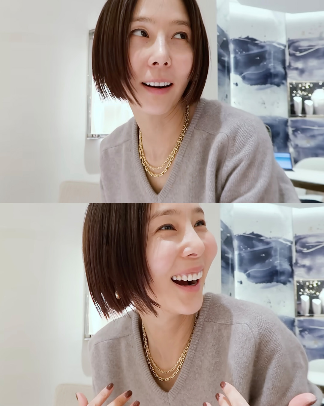 나영언니의 최애템과 위시템🔍

요즘 김나영의 목을 보면 눈에 띄는 공통점이 있습니다. 바로 목걸이를 하고 있다는 것인데요! 특히 눈에 띄는 이 목걸이, 티파니 앤 코의 제품입니다. 인스타 피드에서 자주 보이더니, 김나영의 유튜브 채널, nofilterTV를 통해서도 요즘 최애템이라며 소개했습니다.

티파니 앤 코 매장에 선물을 사러 갔지만, 하나하나 착용해 보며 자신의 위시 아이템을 찾는 재미있는 상황이 벌어지기도 했죠.

김나영이 요즘 자주 착용하는 목걸이는 티파니 하드웨어 라인의 링크 네크리스입니다. 김나영은 옐로우 골드 컬러의 마이크로 사이즈와 미니 사이즈를 레이어드해 착용한 것으로 보이는데요.

시그니처 게이지 링크 체인은 볼드한 디테일을 갖고 있지만, 튀는 디자인은 아니기에 단독으로나 레이어링으로나 유용한 아이템입니다. 마이크로 사이즈는 1,100만 원대, 미니 사이즈는 1,700만 원대입니다.

김나영은 또 하나의 위시템을 소개하기도 했는데요. 여름에 착용하기 좋은 뱅글 형태의 팔찌였습니다. 제품명은 엘사 퍼레티, 스털링 실버 재질의 비대칭 디자인이 시원해 보이네요! 여름에 이 뱅글 하나만 착용해도 룩이 완성될 것 같습니다. 미디엄 사이즈 기준 310만 원대.

김나영의 티파니 앤 코 최애템과 위시템을 알아봤는데요. 데일리로도 너무 좋은 아이템들이죠. 목걸이와 뱅글 모두 제 위시템 리스트에 담았네요🛒 이미지3