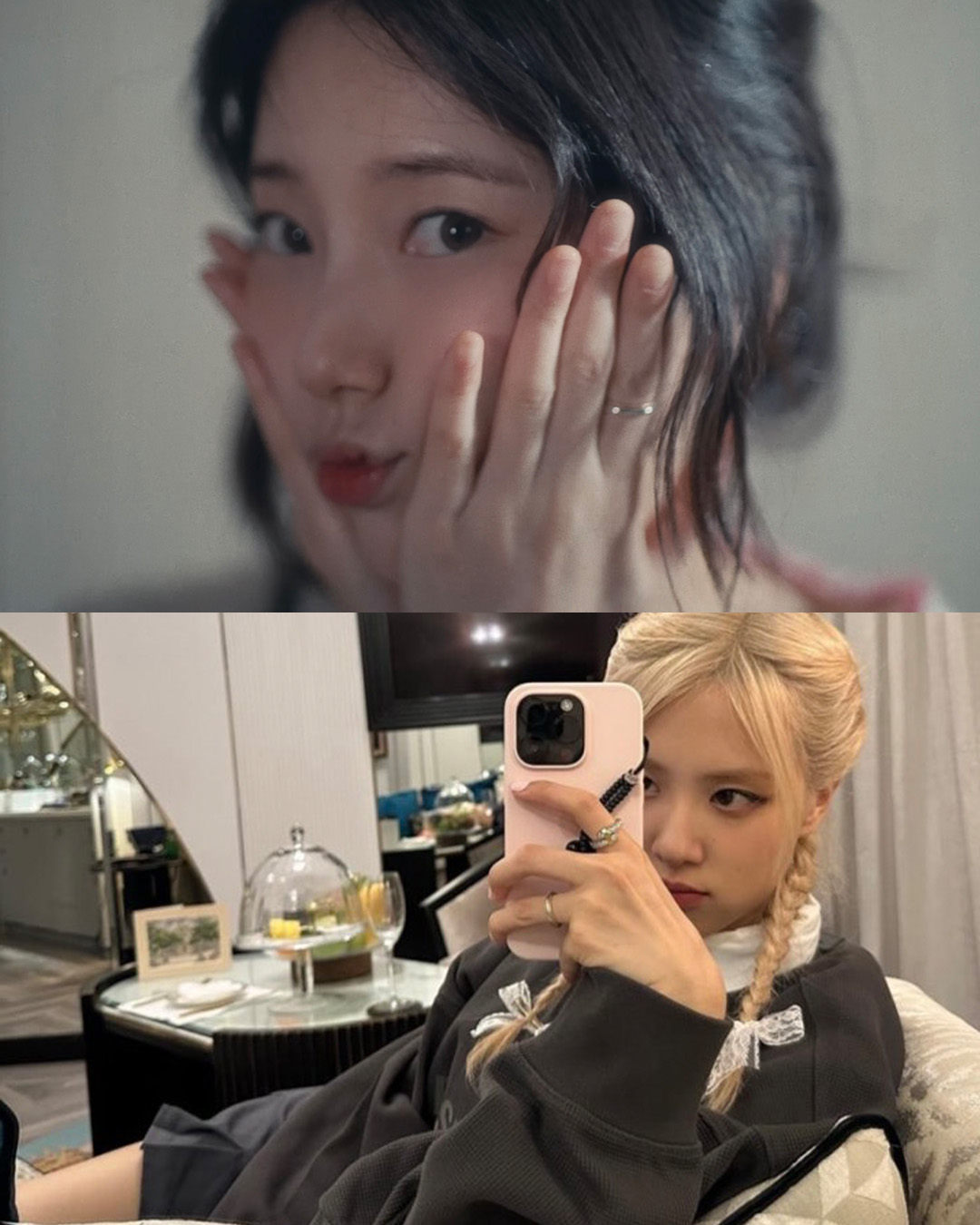 수지와 로제가 선택한 반지 💍✨

수지가 새 디지털 싱글 ‘Come Back’을 발매하며 가수로 돌아왔죠. 따뜻한 감성이 담긴 뮤직비디오에서 눈길을 사로잡은 것은 다름 아닌 수지의 손가락에 반짝이는 반지였습니다. 심플하면서도 확실한 존재감을 드러낸 이 반지는 바로 티파니 앤 코(Tiffany & Co.)의 티파니 투게더 밀그레인 밴드 링인데요.

이 반지는 플래티넘 링에 18K 골드 밀그레인 테두리가 더해져 심플하면서도 우아한 분위기를 자아냅니다. 클래식하고 타임리스한 디자인 덕분에 웨딩 링으로도 인기가 높은데요.

수지뿐만 아니라 블랙핑크 로제 역시 즐겨 착용하는 반지로 유명합니다. 로제는 이 반지를 티파니 앤 코의 엣지 바이패스 링과 레이어드해 연출하곤 하는데요. 군더더기 없는 디자인 덕분에 단독으로 착용해도, 다른 반지와 매치해도 멋스럽죠.

가격 또한 다른 명품 반지들에 비해 합리적인 편입니다. 소재와 두께에 따라 가격이 달라지는데요. 옐로우 골드 3mm 반지는 약 200만 원대, 4mm 반지는 311만 원입니다. 럭셔리하면서도 부담스럽지 않은 디자인 덕분에 데일리 반지로도, 결혼반지로도 손색없는 제품입니다.

우아하면서도 세련된 분위기를 연출하고 싶다면? 수지와 로제의 선택, 티파니 밀그레인 밴드 링을 주목해보세요🩵✨ 이미지