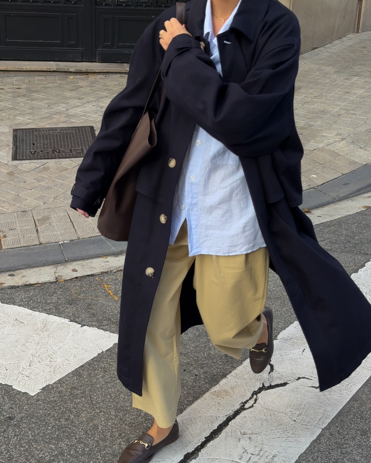 간절기 필수템, 클래식한 트렌치 코트 코디🧥🤎 이미지