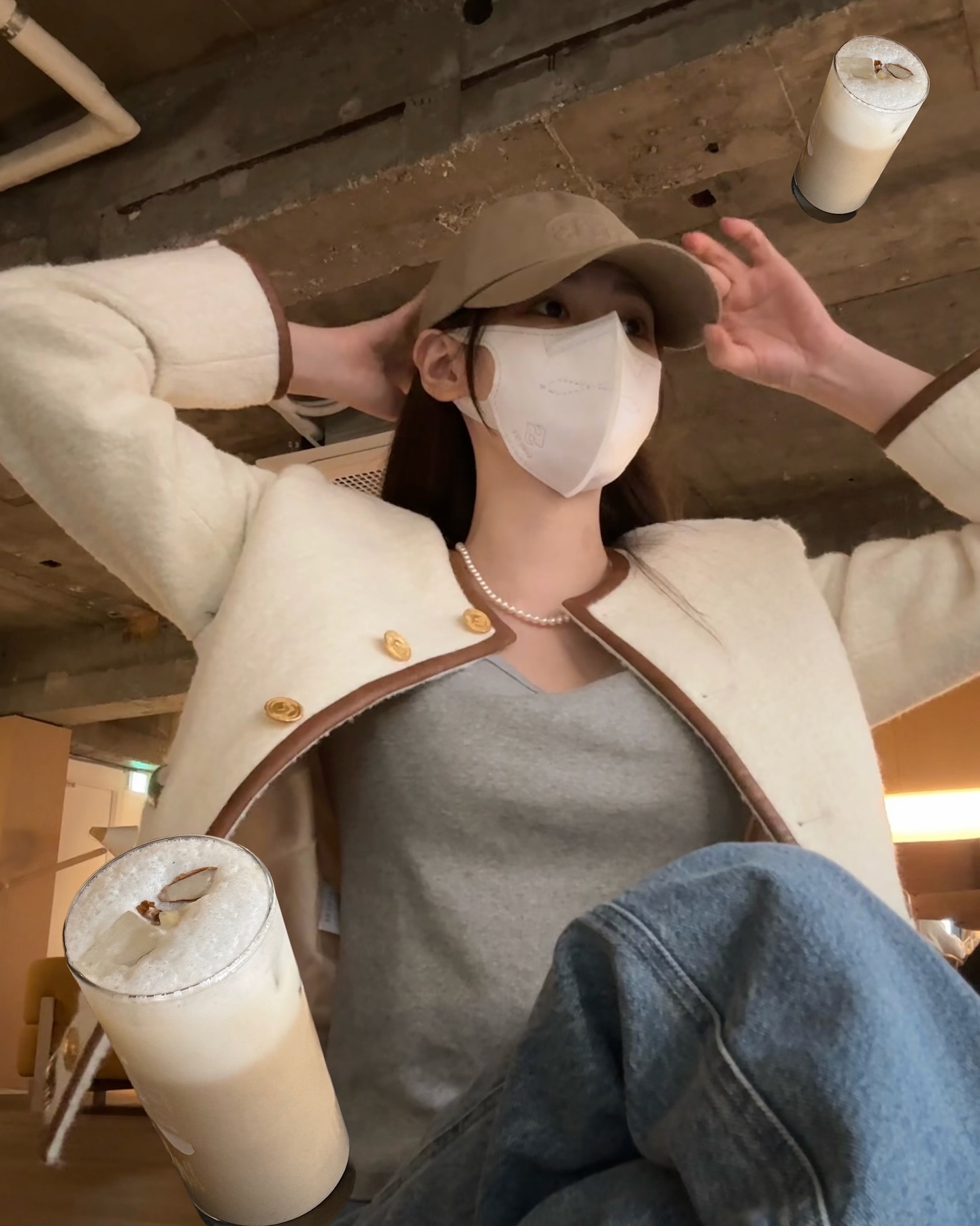 얼굴에 형광등 켜지는 이 아우터🤍
올봄엔 화사한 화이트 트위드 자켓으로✨ 이미지8