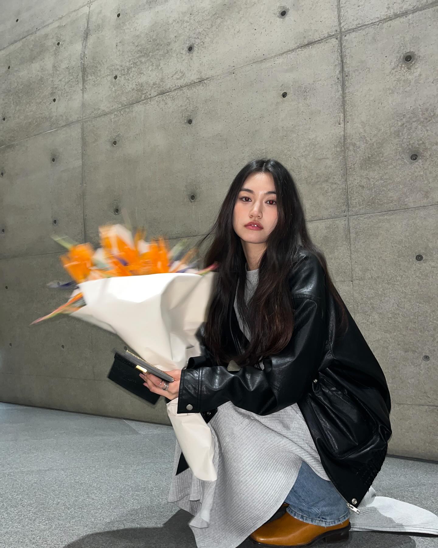 꾸민티 없이 시크한🖤레더 자켓 이미지
