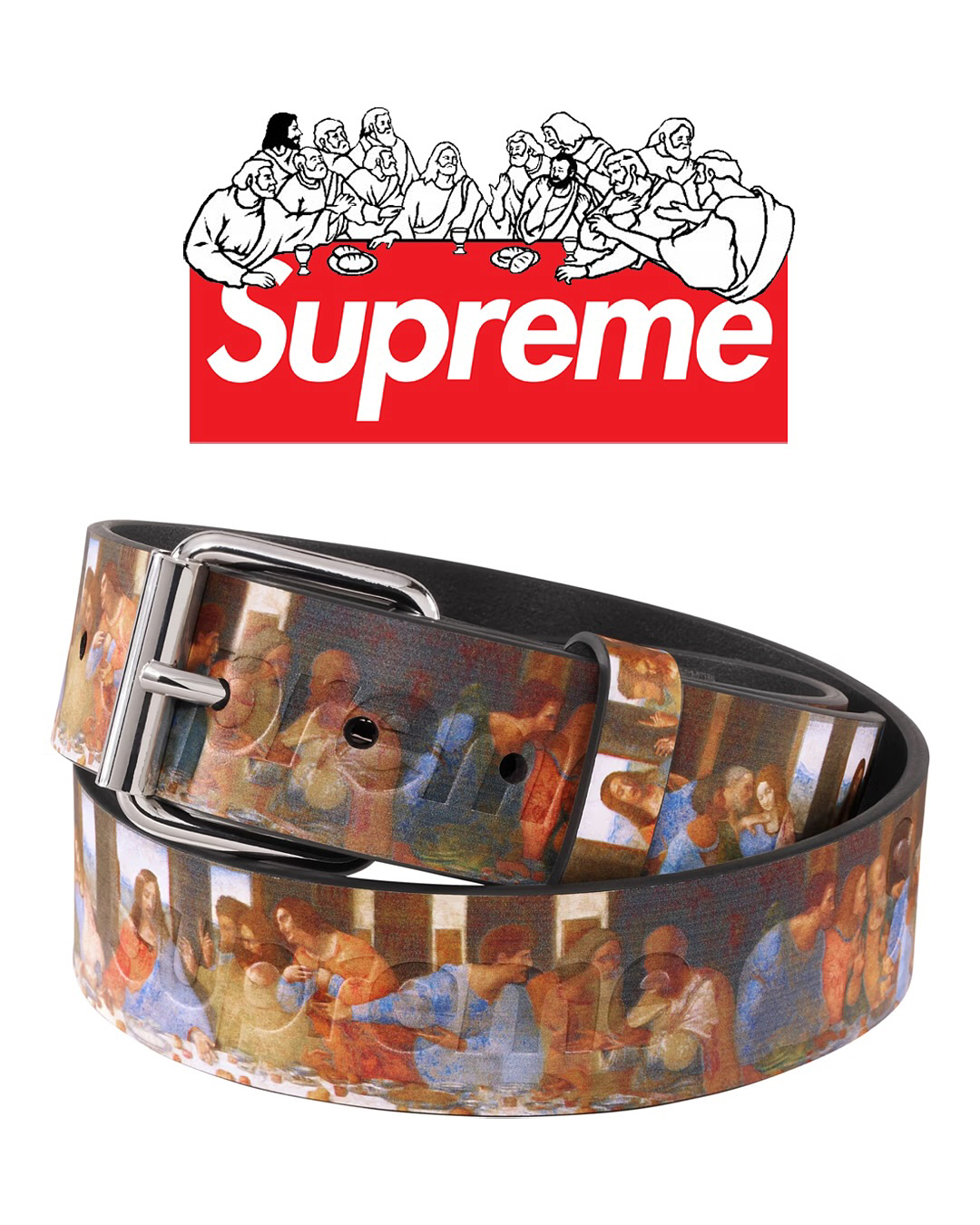 레오나르도 다빈치 x 슈프림 🎨📦

슈프림(supreme)이 레오나르도 다빈치의 최후의 만찬(last supper)를 재해석하여 벨트와 후디 제품을 발매했습니다.

벨트는 전면에, 후디는 뒷면에 프린팅을 했는데 이전 21시즌에는 밀라노 매장 한정으로 박스로고 티셔츠 제품이 출시된 바 있습니다.

다음 컬렉션은 어떤 예술 작품이 들어갈지 기대됩니다. 이미지