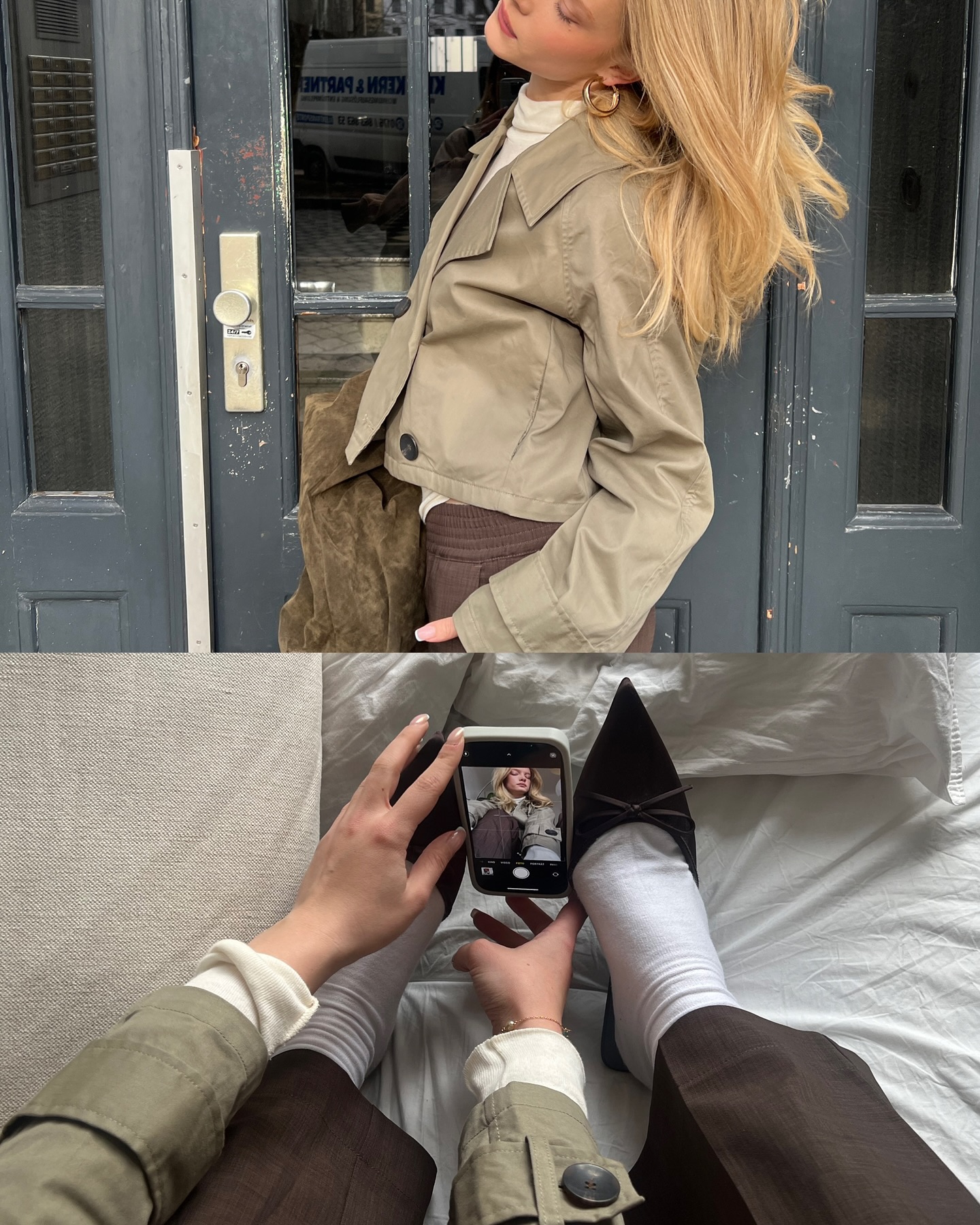올해 트렌치는 짧은 걸로🤎 이미지3