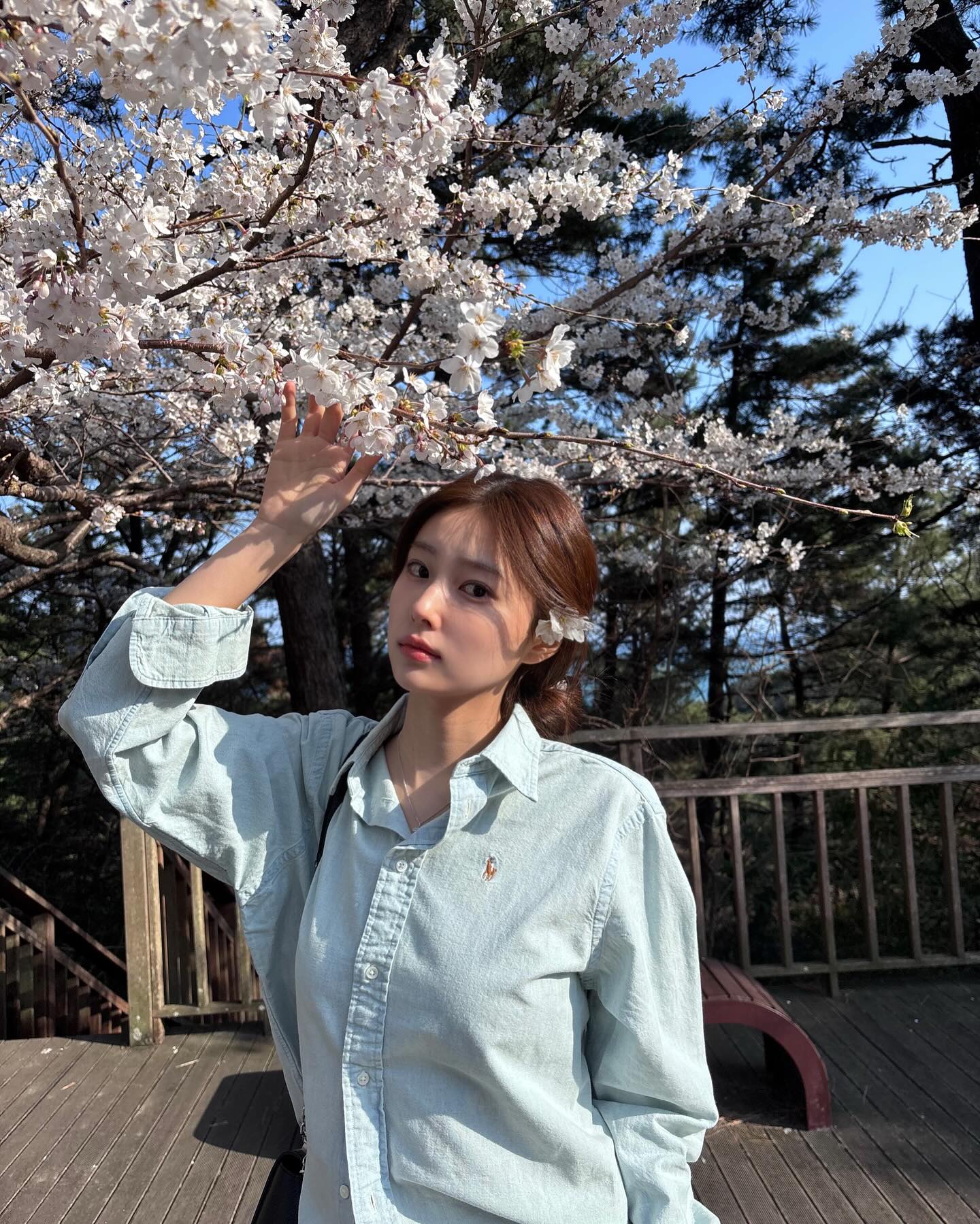 필승 조합💙블루 셔츠+데님 이미지4