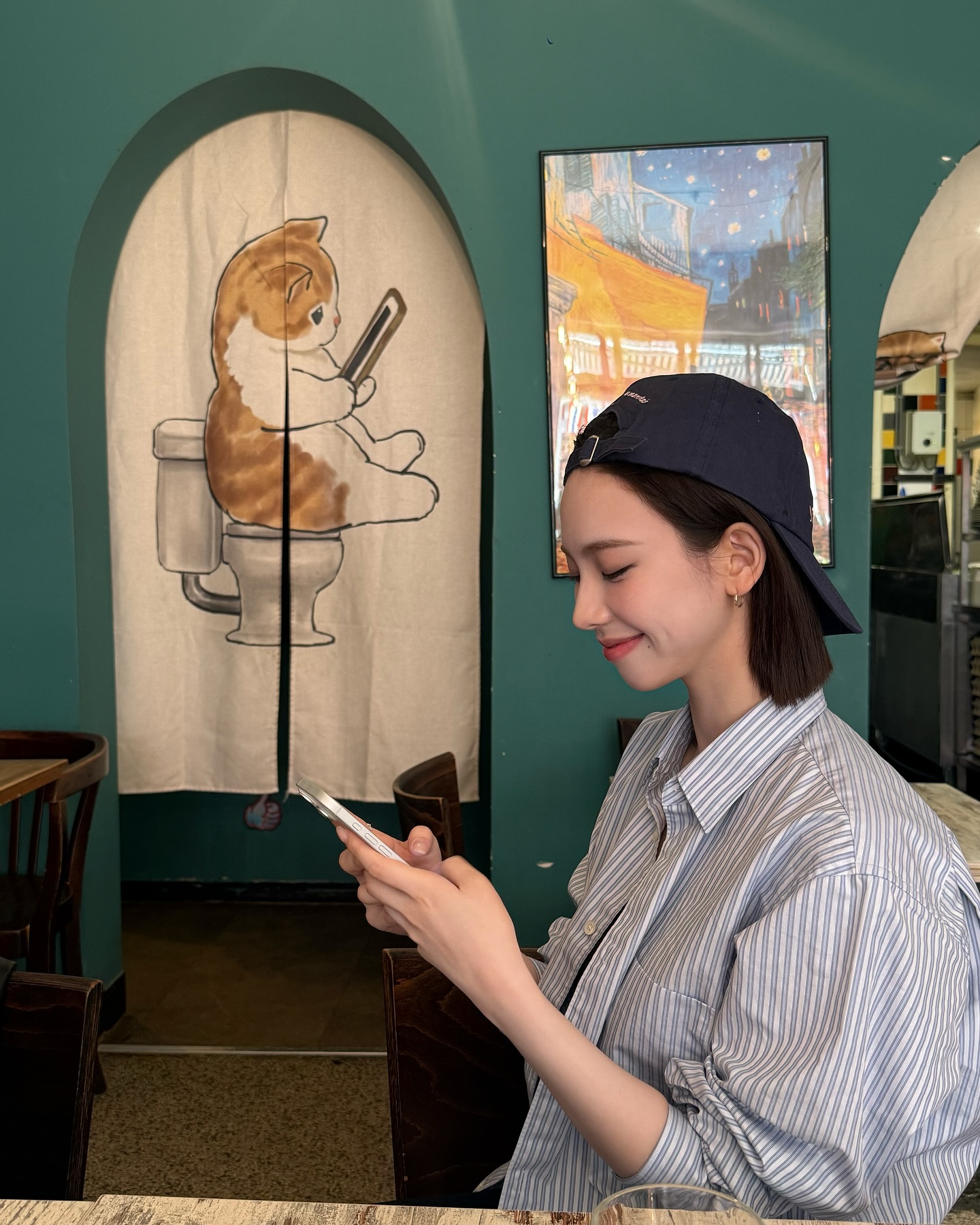 필승 조합💙블루 셔츠+데님 이미지6