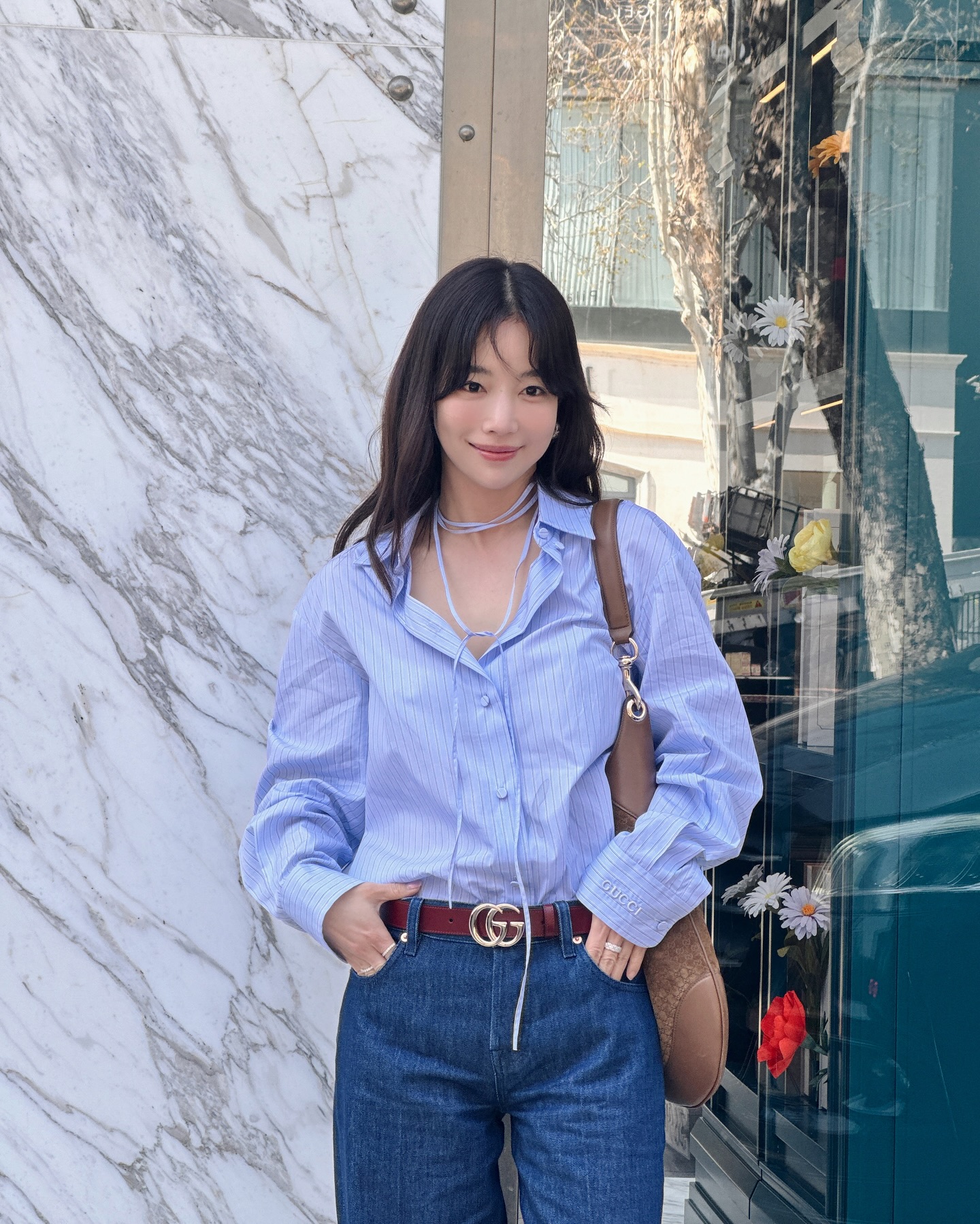 필승 조합💙블루 셔츠+데님 이미지7