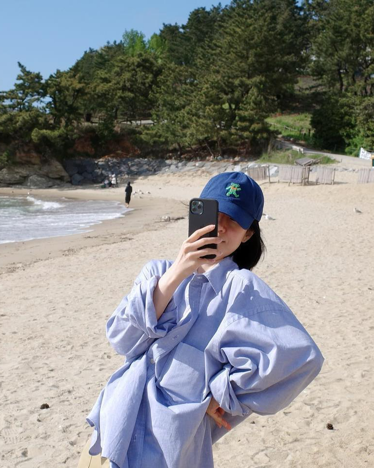 필승 조합💙블루 셔츠+데님 이미지8