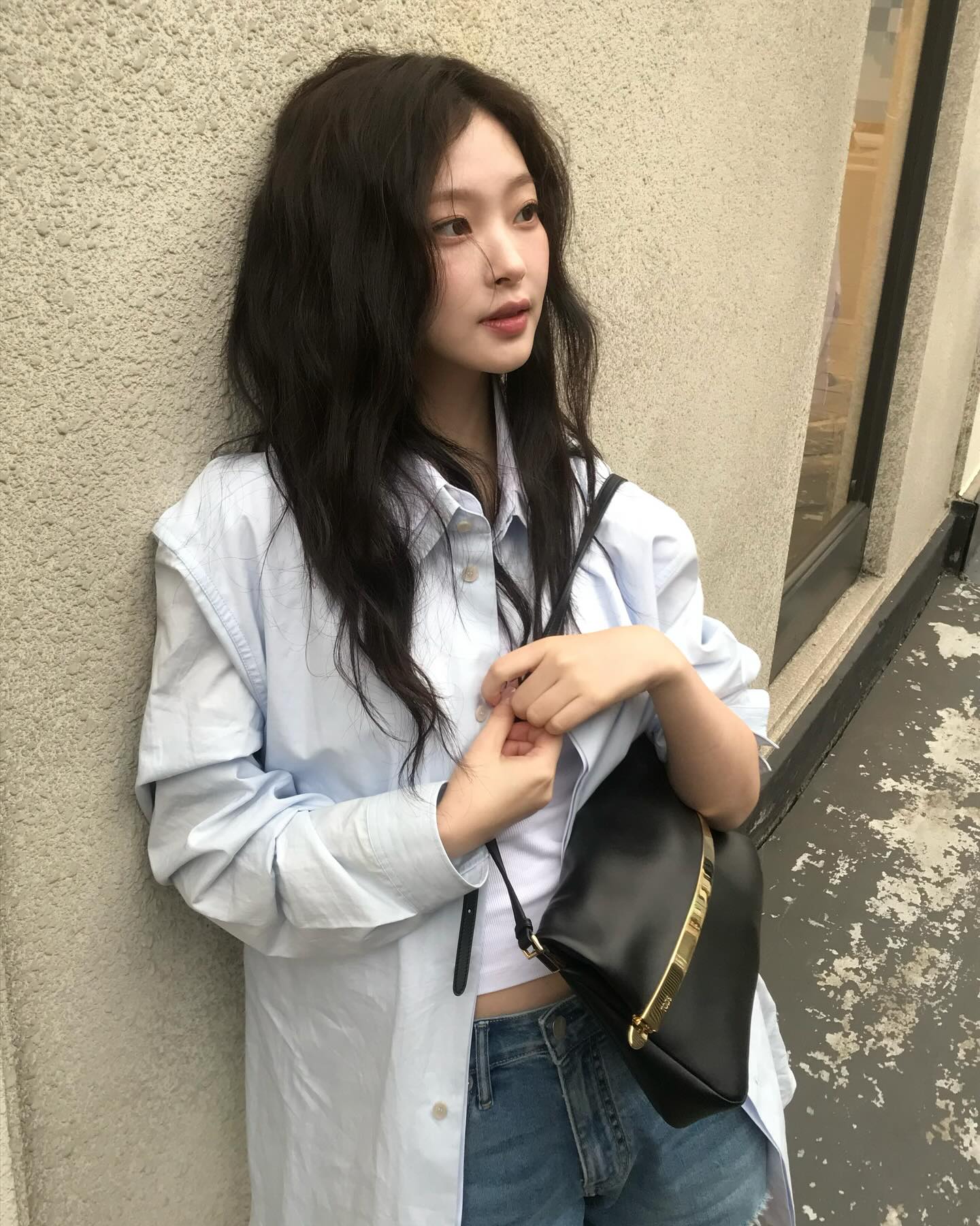 필승 조합💙블루 셔츠+데님 이미지
