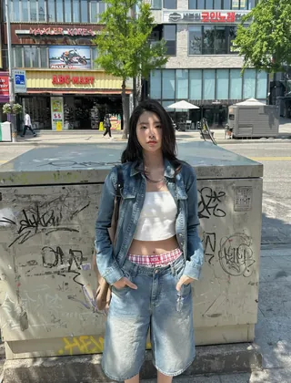 캐주얼 무드💙버뮤다 팬츠 이미지