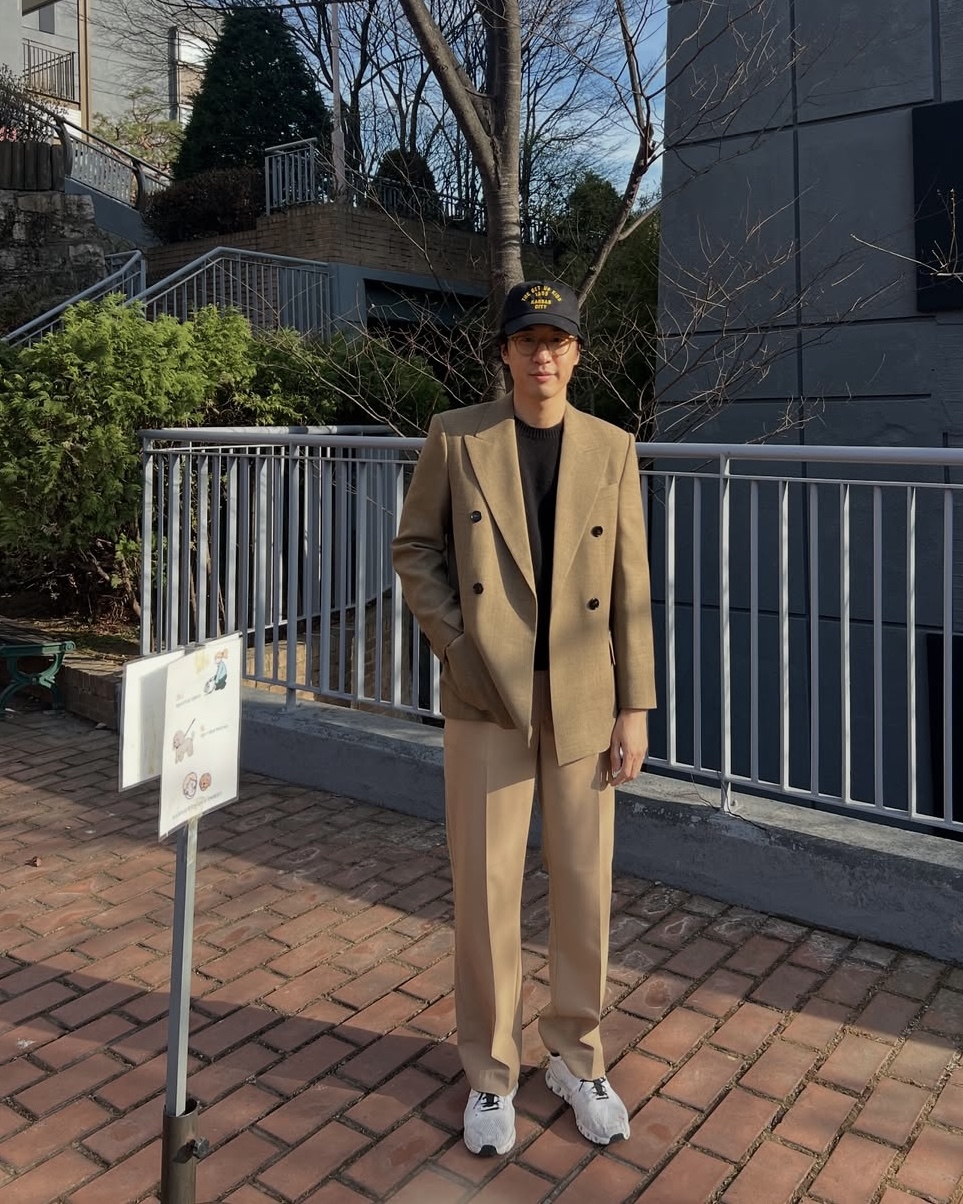 얇은 티에 블레이저 툭👥 이미지4