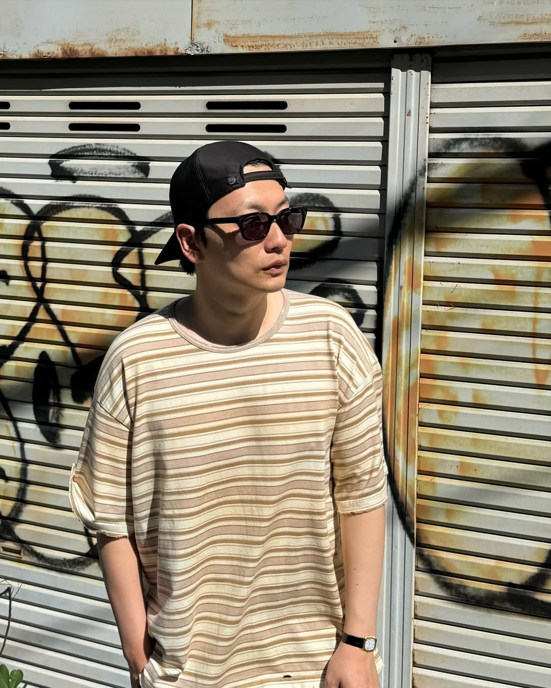 스트라이프 반팔 툭⚓️ 이미지