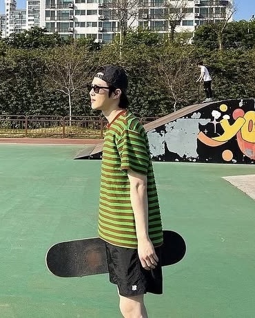 스트라이프 반팔 툭⚓️ 이미지5