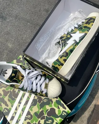 베이프 카모 패턴 슈퍼스타👟🪖 이미지