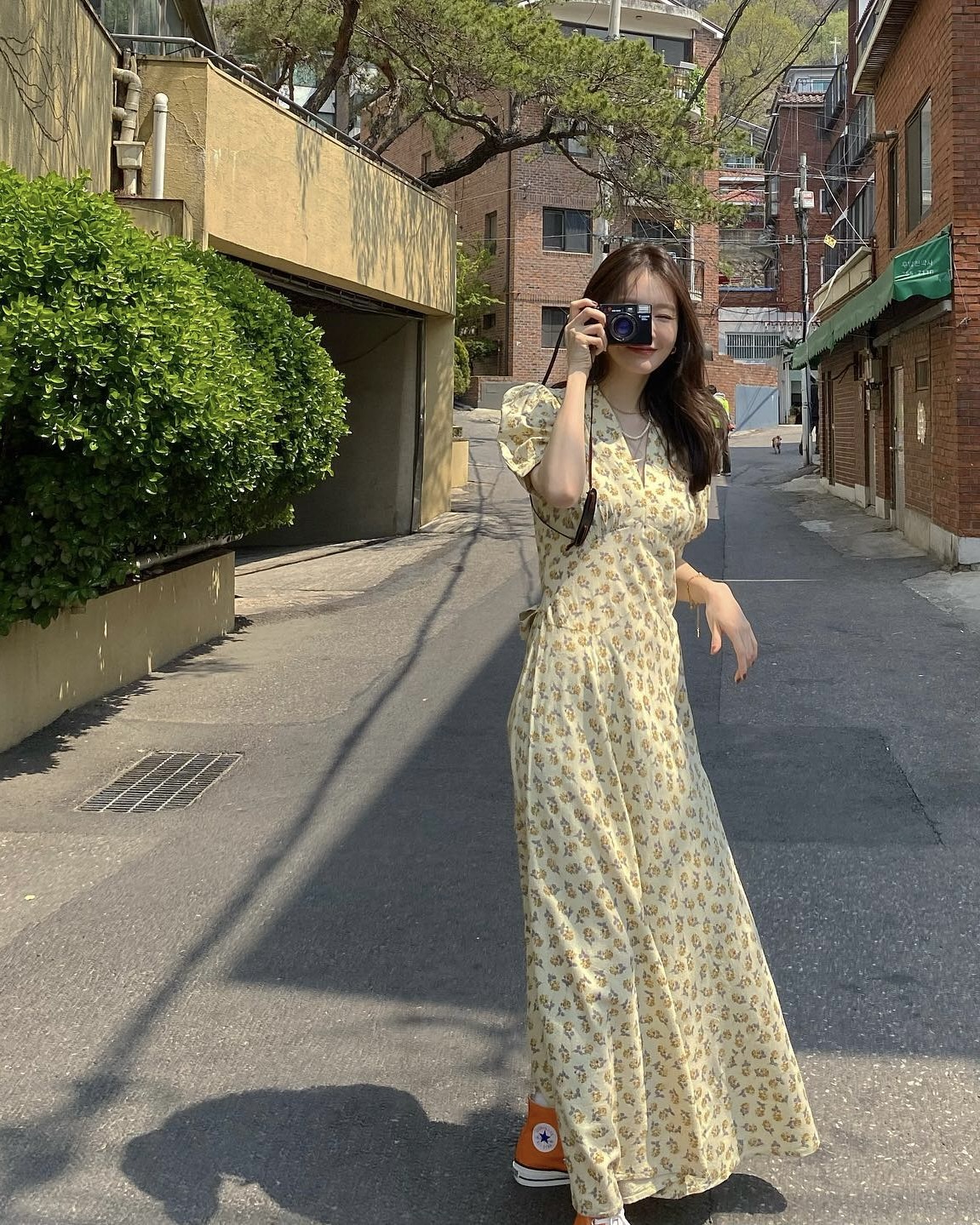 플라워 원피스 고민 중??🌼👗 이미지