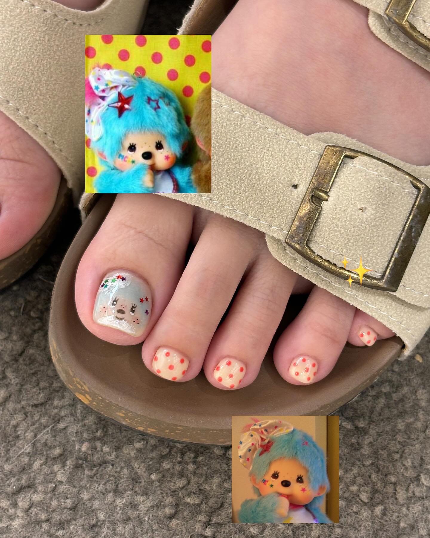이젠 발끝에 주목할 때💅
빼꼼 보이는 맨발엔 페디큐어 포인트로🤍 이미지2
