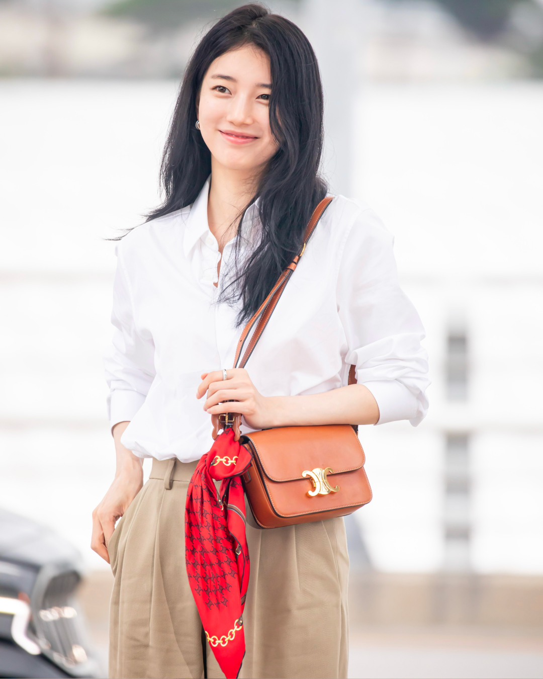 수지의 공항패션 얼굴이 다했자나💖 이미지"