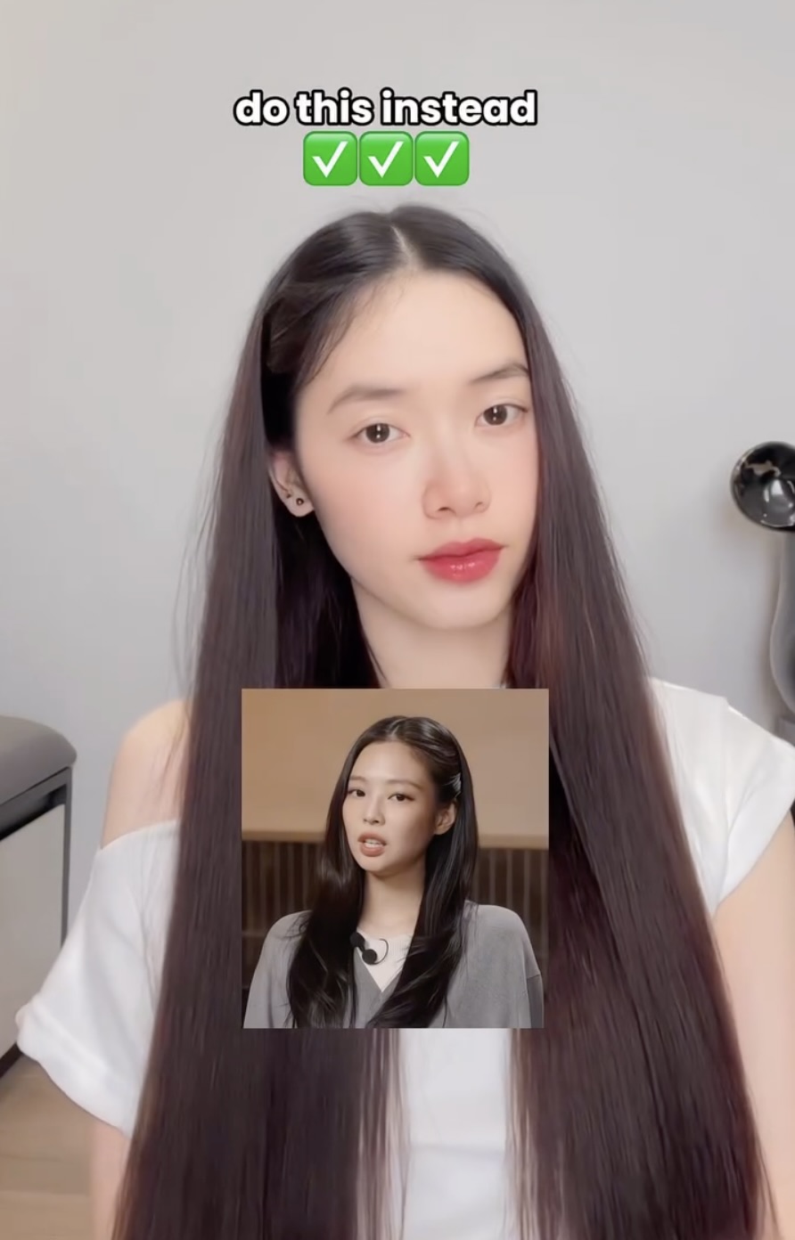 제니 헤어, 사실 아무나 할 수 있어🤫 혜리 유튜브에 뜬 제니 헤어스타일 따라잡기💗🧚🏻이것만 기억하자 이미지