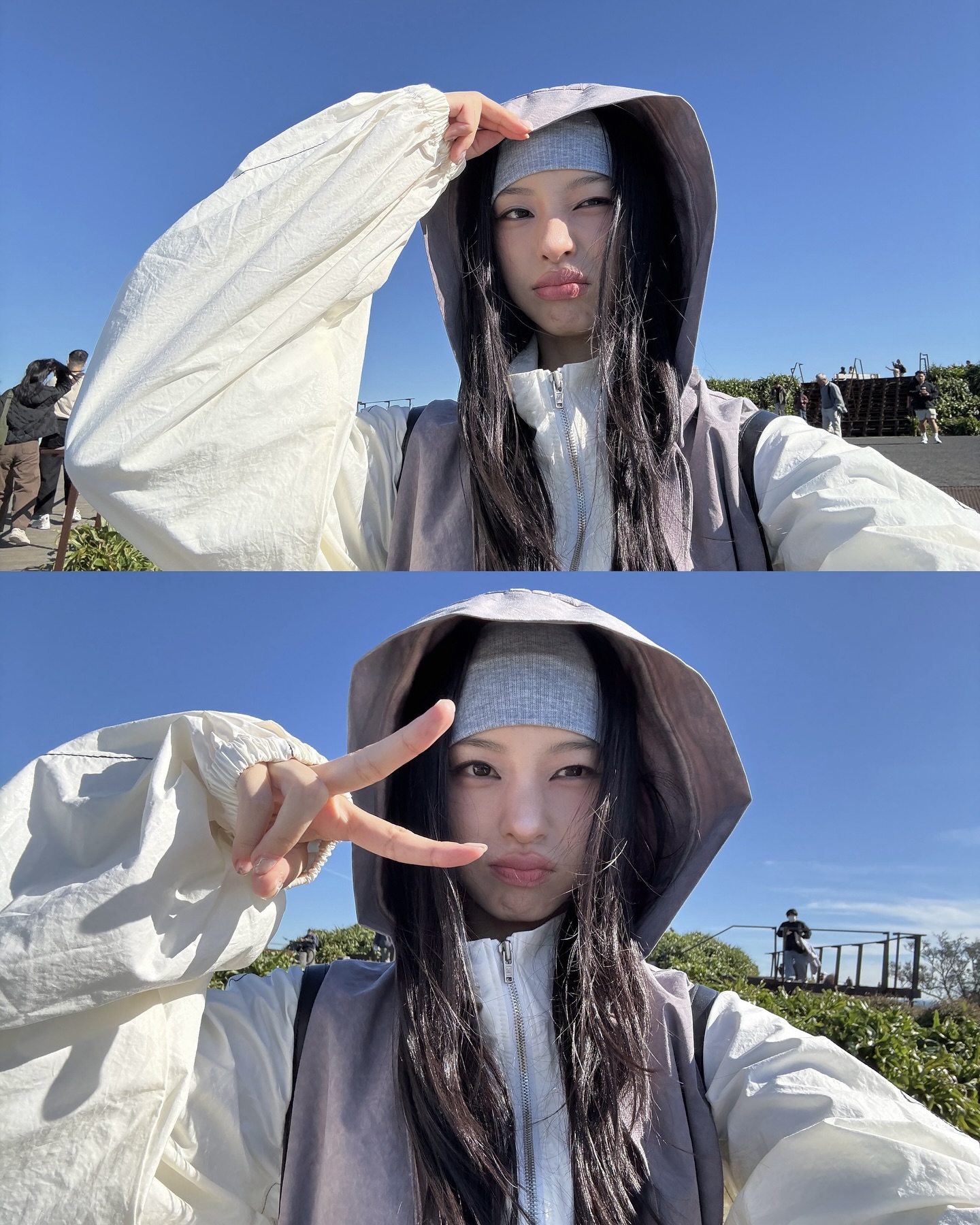 쌀쌀한 바람은 바람막이로 해결🤍
간절기엔 바람막이 하나로 스타일과 보온 두 마리 토끼 잡자🐰✨ 이미지