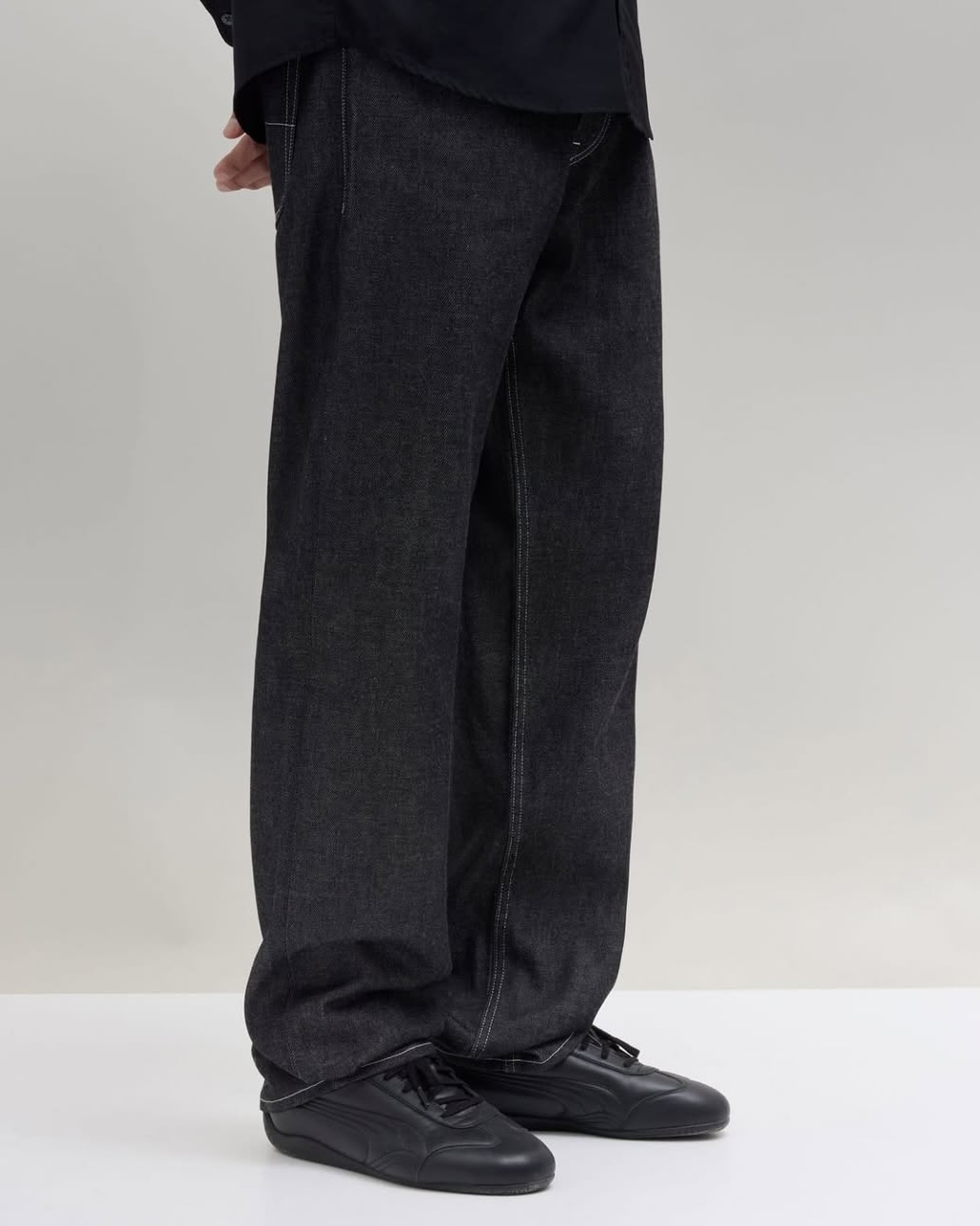 깔끔한 JJJ자운드 블랙 셀비지데님👖 이미지