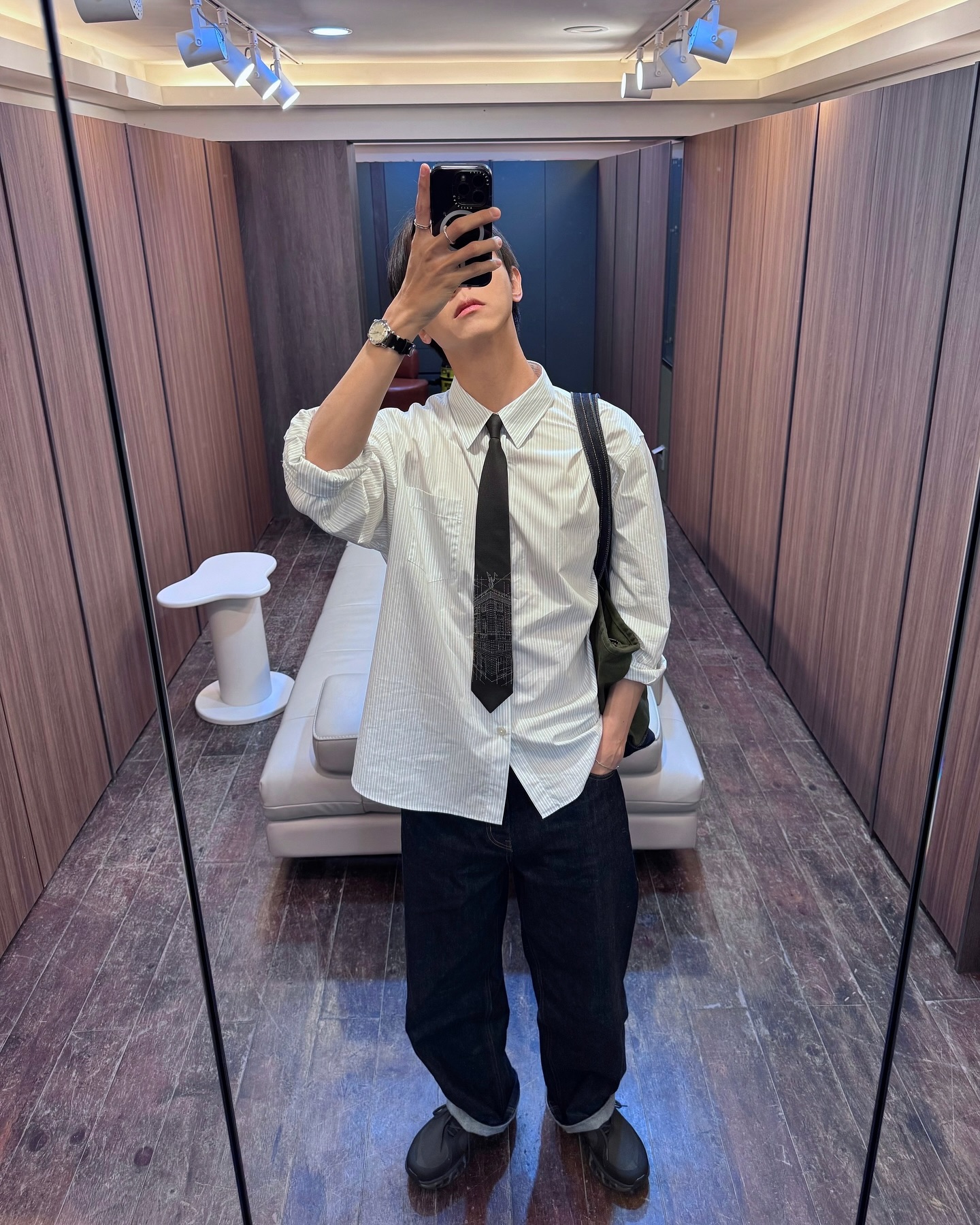 가을이니까 스트라이프셔츠👔 이미지6