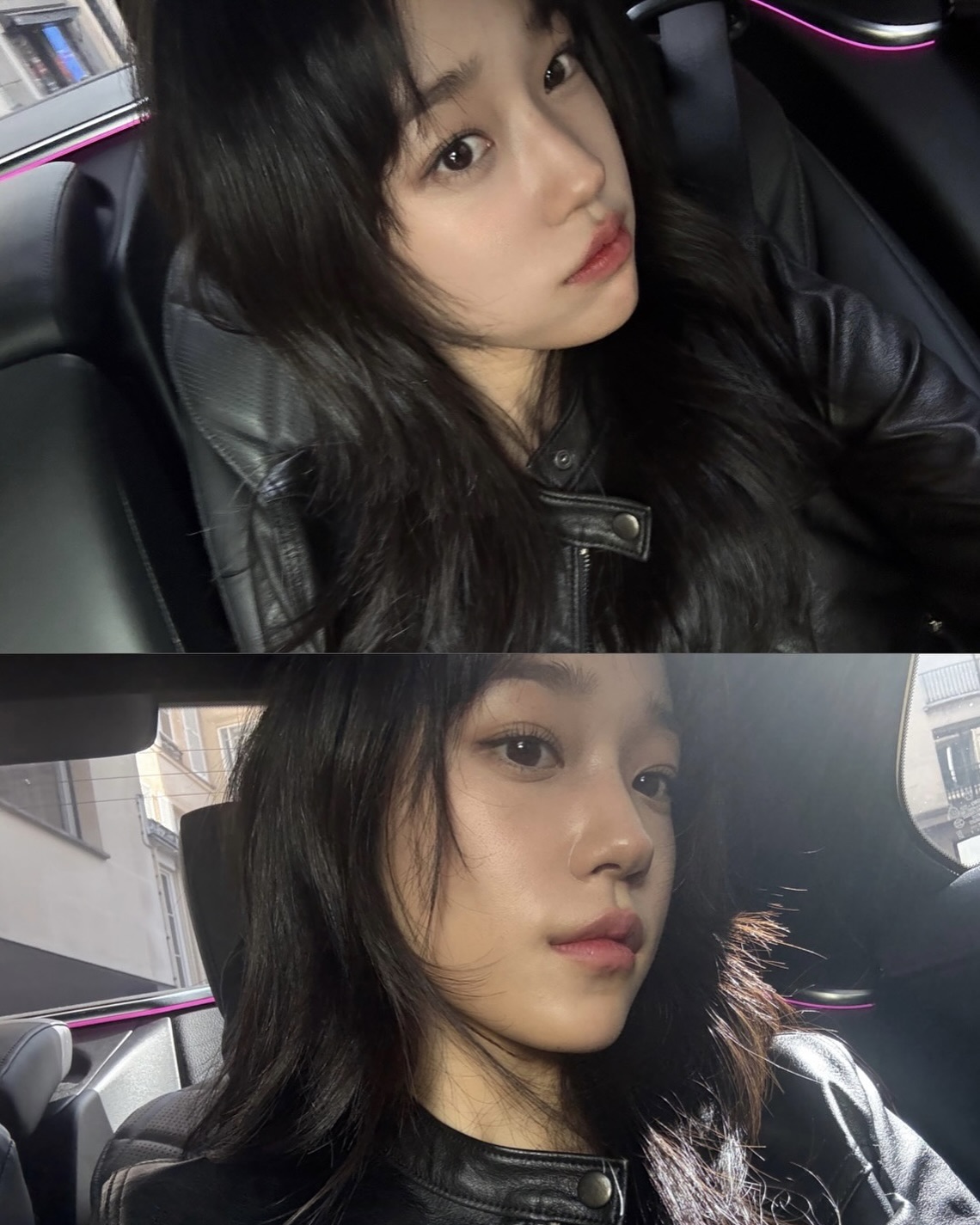 오늘은 레더 자켓 입고 나가야지😆 가을 되면 제일 먼저 떠오르는 필수 아우터 레더 자켓🍁🖤 이미지