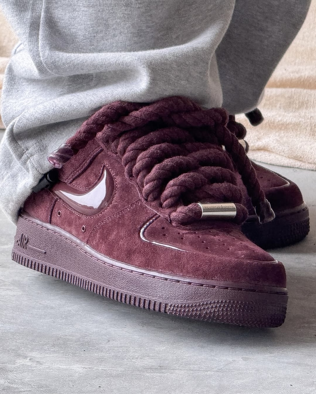 포도맛 에어포스 밧줄 커스텀🍇 이미지1